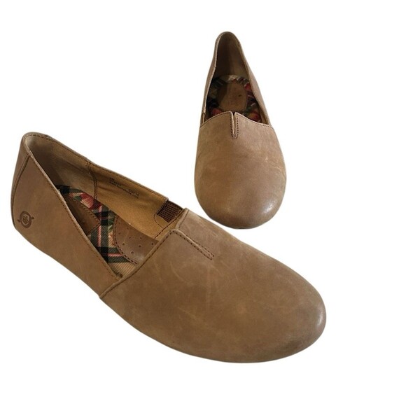 Born Sebra Womens Loafer  Brown Suede Flat Slip-On Shoe Comfy Casual Size 9M - Picture 2 of 14